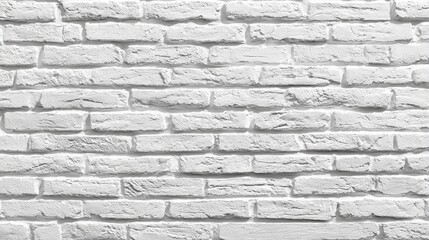 Obraz premium Clean White Brick Wall Texture for Modern Interior or Artistic Use