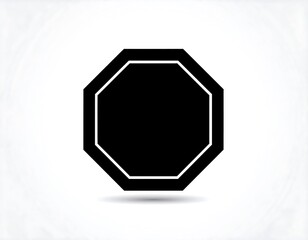 Octagon stop sign icon
