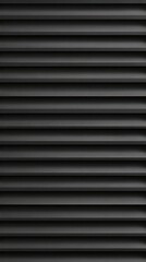 Obraz premium Parallel dark gray horizontal lines forming a textured surface create a modern, abstract background, ideal for various design and architectural applications