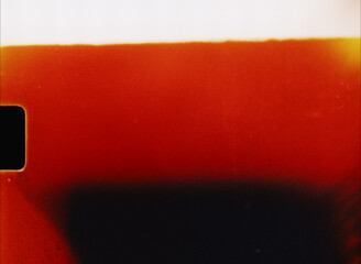 Red and black gradient super 8 film burn overlay background texture