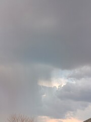 photo Clouds in the sky after rain as a background, series "Nature", to create atmospheric natural scenes