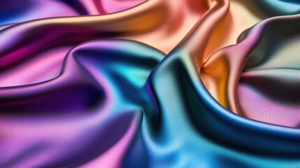 Multicolored silk fabric texture