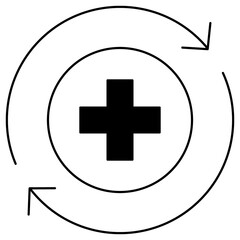 Fototapeta premium Recover icon, Recover Stronger Your Path to Healing, Bounce Back to Health with Confidence