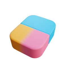multicolor eraser