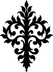 Obraz premium Elegant Damask Flourish ornament vector art design 