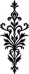 Obraz premium Elegant Damask Flourish ornament vector art design 