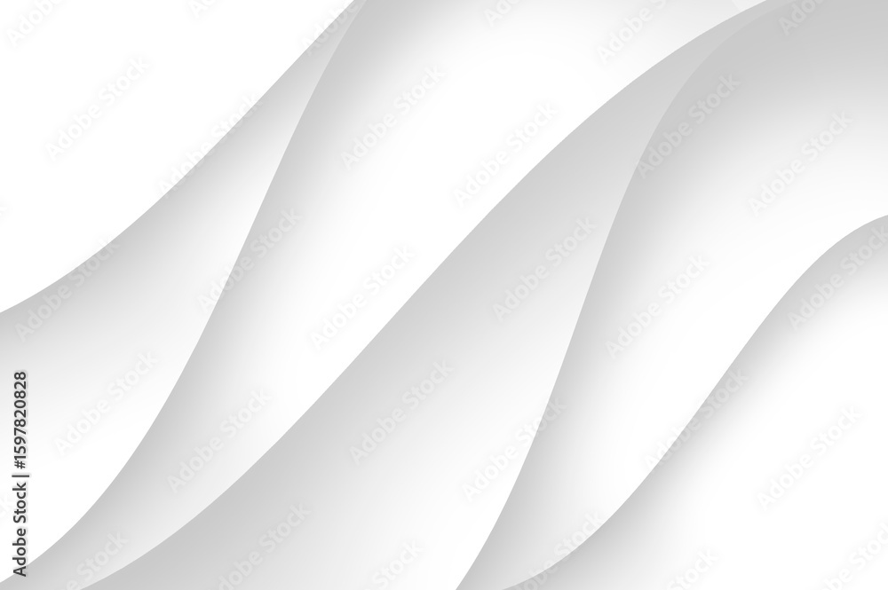 Poster waves white texture white wave background. white abstract wavy background minimal soft layered paper