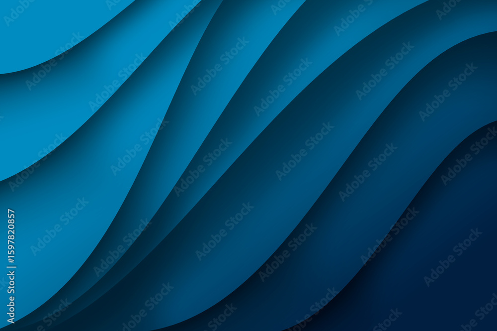 Aufkleber blue blur motion background serene blue gradient with dynamic diagonal light trails