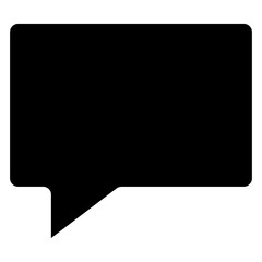 Message Bubble Icon Element For Design