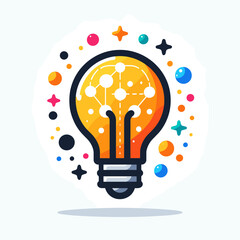 Conceptual logo for e-learning and innovation hubs