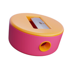 pencil sharpener 3d illustration