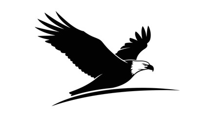 Fototapeta premium Eagle Soaring Gracefully on Air Current