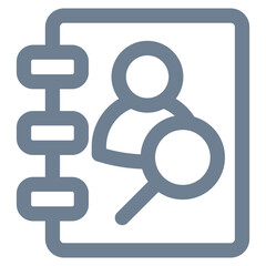 Search Contact Icon Element For Design