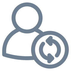 Sync Contacts Icon Element For Design