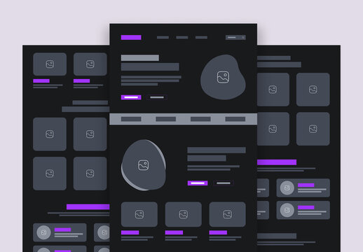 Travel Agency Website Landing Page Wireframe Template for Tour Booking