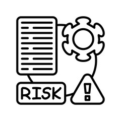 Risk Linear Style Icon