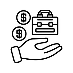 Business Model Linear Style Icon