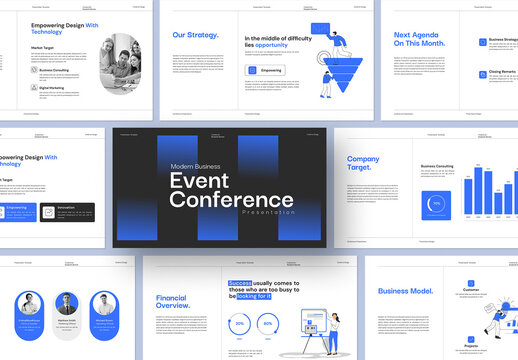 Modern Business Event Conference Presentation Template