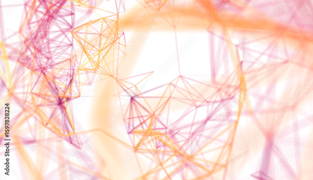 Poster abstract background with colorful connection lines. ideal for technology, network, and communication