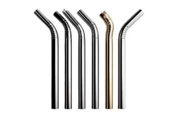 Reusable Metal Straws Silver Gold Zero Waste Environmentally Friendly Dining Eco Friendly Stylish