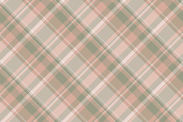 Mexican background tartan plaid, turkish pattern textile seamless. Empty vector fabric check texture in pastel and light colors.