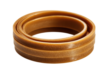 Brown Rubber Band Stacked Circle Detail Macro Rings Industrial Engineering Material Elastic Bands