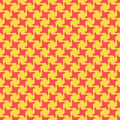 Vibrant red and yellow geometric pattern.  Modern, seamless design ideal for textile prints, website backgrounds, or decorative projects.  Bold, repeating shapes create a dynamic and energetic visual.