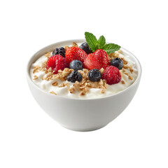Delicious Yogurt Parfait with Granola and Mixed Berries
