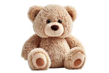 Fototapeta premium Cute plush teddy bear toy for kids comforting soft and cuddly adorable stuffed animal present for