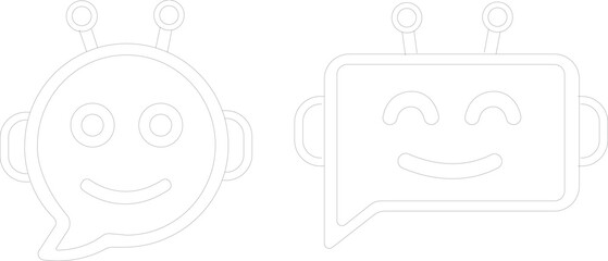 Art & IllustrationCheatbot icon set.Artificial Intelligence machine Learning and chat bot thin line icon set .Machine Learning - thin line vector icon set. Pixel perfect. Editable stroke.Phone, Chatbo