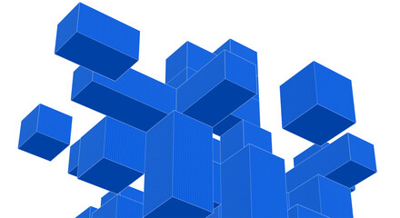 Obraz premium abstract modular architecture 3d rendering 
