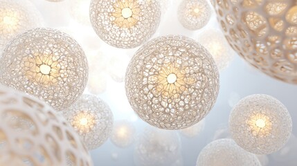 Abstract Decorative 3D Spheres
