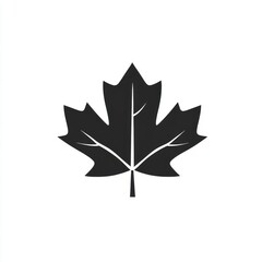 Simple black maple leaf graphic (3)