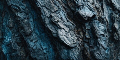 Detailed bark texture showcases the intricate patterns and rugged surface of a tree, highlighting its natural beauty and organic design with a focus on the rough, textured surface.