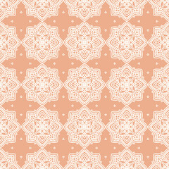 Seamless lace floral background. Luxury texture for wallpaper, wedding designs, invitation, fabric, Vector illustration.