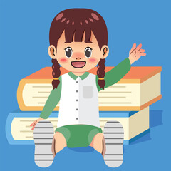 School Kids Doing Daily Activities