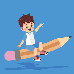 School Kids Doing Daily Activities