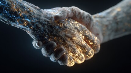 Close Up of a Hand Grasping a Shiny Silver Object with Intricate Details Against a Soft Background
