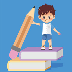School Kids Doing Daily Activities