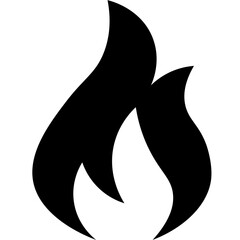 Fire icon vector Fire flame symbol Flame icon Flame glyph icon. Solid icon that can be applied anywhere, simple, pixel perfect and modern style