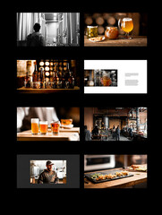 Brewery Presentation Slides Craft Beer Production and Aesthetics template 