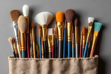 Fototapeta premium brushes and paints