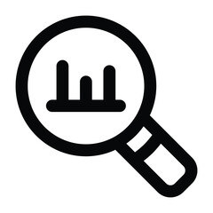 Simple Analytics outline icon. The icon can be used for websites, print templates, presentation templates, illustrations, etc