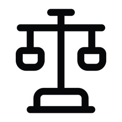 Simple Balance outline icon. The icon can be used for websites, print templates, presentation templates, illustrations, etc