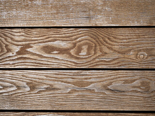 Abstract wood texture. The boards are positioned parallel and horizontal to the background. Copy space.