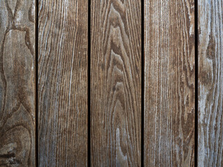 Abstract wood texture with vertically arranged boards. Copy space. Space for your design.