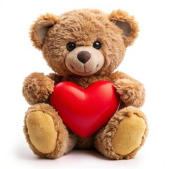 teddy bear with red heart