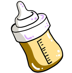 아이 젖병 일러스트 요소