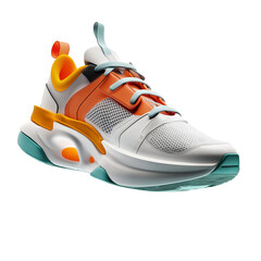 Trendy Colorful Sports Shoes PNG for Apparel or Fitness Projects

