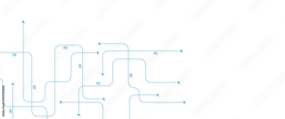 Poster vector digital technology background. concept with technology line.